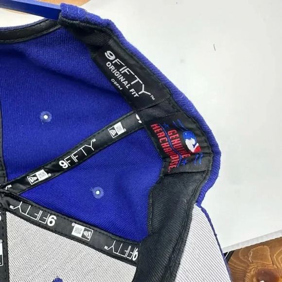 NEW New Era Los Angeles Dodgers Cap Original Fit 9FIFTY Snapback Dark Blue - Picture 6 of 7